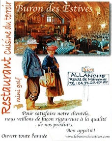 Buron des Estives – Restaurant, Allanche